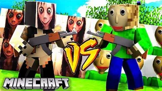 MOMO VS BALDI - MINECRAFT CHALLENGE | BAZA BLOCK vs BAZA MATRUNER