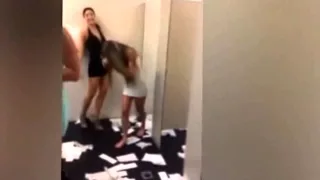 Perth girls caught on camera trashing bathroom at local bar