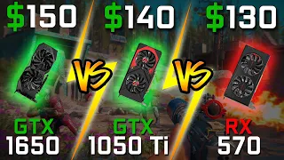 Best sub 150$ Budget GPU of 2019! GTX 1650 vs. GTX 1050 Ti vs. RX 570