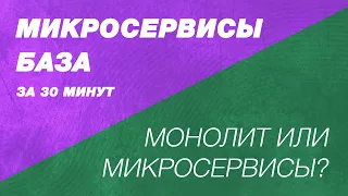 Микросервисная архитектура базовые знания. Монолит или микросервисы?