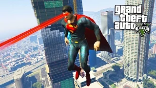 GTA 5 Mods - ULTIMATE SUPERMAN MOD w/ SUPERMAN POWERS!! (GTA 5 Mods Gameplay)