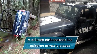 Mueren en emboscada 13 policías en Coatepec