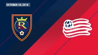 HIGHLIGHTS: Real Salt Lake vs. New England Revolution | October 18, 2018