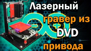 🔥Лазерный гравер из DVD привода своими руками, GRBL прошивка и удобная программа для работы.