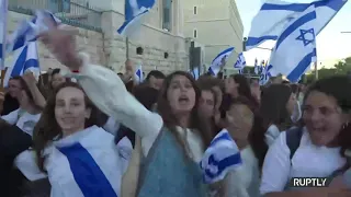 Israeli nationalists hold 'Flag March' marking 1967 capture of the city