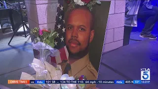 Candlelight vigil held for Riverside County Sheriff’s Deputy killed in line of duty in Lake Elsinore