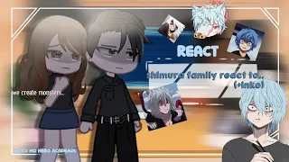 °• Shimura family react to... ||angst?|| gcrv || 僕のヒーローアカデミア•°||by shimura fuyumi