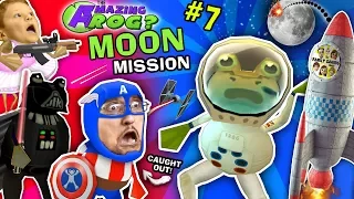 AMAZING FROG ASTRONAUT Space Moon Mission! FGTEEV Caught On Camera! Darth Vader Captain America Pt 7