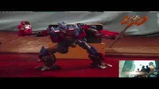 Transformers Stop Motion- DOTM Optimus Prime vs Sentinel Prime [Edited Reupload]