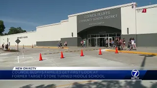 Council Bluffs families get first look at former Target store turned into middle school