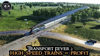 HIGH-SPEED TRAINS - Transport Fever 2 HARDMODE | FULL GAME Very Hard Strategy Part 12