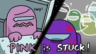 Pink is STUCK! |FlipaClip |Among us |Gift for @Rodamrix