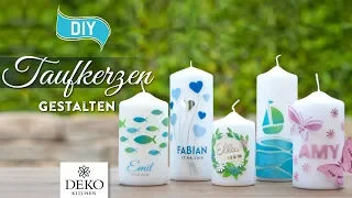 DIY: hübsche Taufkerzen selbermachen [How to] Deko Kitchen