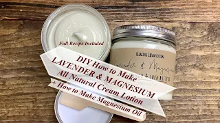 DIY How To Make All Natural LAVENDER & MAGNESIUM Lotion - Full Recipe Included | Ellen Ruth Soap