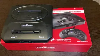 Retro Genesis Remix 2в1 600 Встроенных Игр / ОБЗОР РАСПАКОВКА