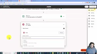 Sending and Receiving a call to chatGPT using Whisper, Twilio & Zapier