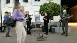 "the house of the rising sun" - Уличные музыканты на Театралке, в Калуге