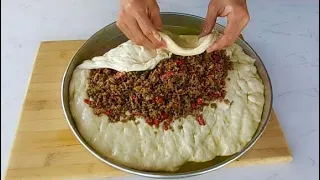 😱THIS DOUGH IS ROLLING INTO THE TRAY 💯HOW TO MAKE PRACTICAL AND DELICIOUS TRAY PITA