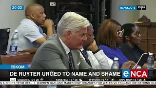 WATCH | De Ruyter urged to name and shame