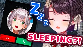 Noel Calls Subaru During Stream Because She Won't Wake Up【ENG Sub/Hololive】