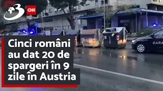 Cinci români au dat 20 de spargeri în 9 zile în Austria.