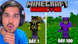 I Survived 100 Days In Hardcore Minecraft || DESI GAMERS