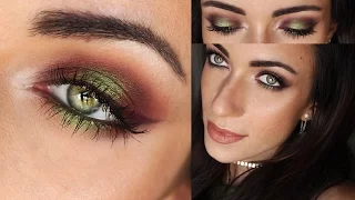 Burgundy-Purple And Green Fall Makeup Tutorial | MakeupAndArtFreak