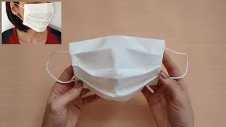 How to make disposable face mask from paper towel in just 5 minutes | Maison Zizou