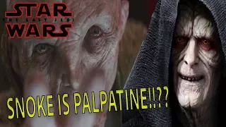SNOKE IS EMPEROR PALPATINE!!?? - NEW Star Wars: The Last Jedi THEORY (WARNING: SPOILERS!)