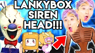 LANKYBOX SIREN HEAD ATTACKS FOXY & BOXY & TRICKS THE ICE SCREAM MAN! (Funny LankyBox Movie)