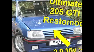 Peugeot 205 GTi Miami Blue Restomod 16v