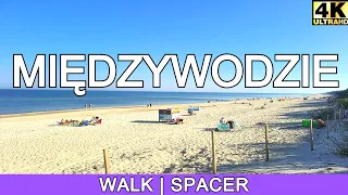 Międzywodzie - Poland, walking in Międzywodzie | 4K