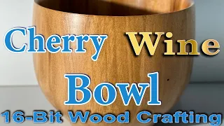 Wood Turning a wine bowl out of cherry. End Grain #woodworking  #wood #woodturning #how #howto  #diy