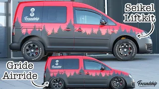 Schluss mit Tief! Jetzt gibts ein Seikel Lift Kit, Höherlegung für den 2WD VW Caddy Minicamper!