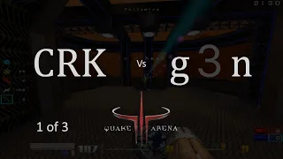 CRK vs g3n POV UnR Quake 3 Arena CTF q3wcp9 LigaLAG.cl Finals 2003-07-27 Game 1 of 3