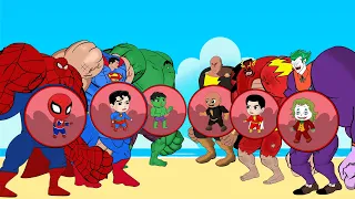 Evolution Of HULK PREGNANT, SUPER-MAN, SPIDER-MAN, JOKER, THE FLASH, BLACK ADAM | SUPER HEROES MOVIE