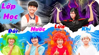 Lớp Học Nguyên Tố Đất - Nước - Lửa - Khí ♥ Min Min TV Minh Khoa