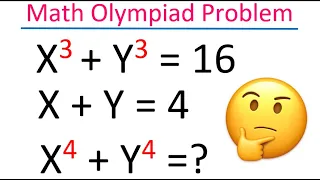 Math Olympiad Problem | Challenging Algebra Problem |  How to solve System  of Equations | X^4 +Y^4