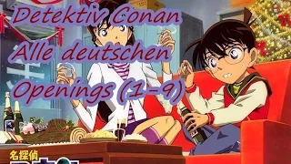 Detective Conan ~ All german openings (1-9) Lyrics! {To read the Lyrics, please turn subtitles on}