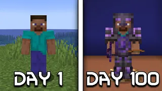 I Spent 100 Days in Minecraft