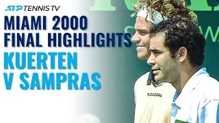 Gustavo Kuerten vs Pete Sampras: Classic Tennis Highlights | Miami 2000 Final