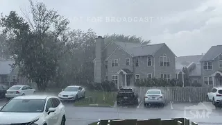 06-25-2023 Montgomeryville, PA  - Aerial Footage of Intense Rainfall Causing Flash Flooding