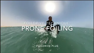 Prone foiling with FoilDrive Plus