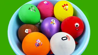 Numberblocks & Alphablocks – Satisfying ASMR Orbeez With Balloons Coloring! Orbeez Video