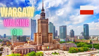 Warsaw Walking Tour 2024 |  Warsaw Poland Walking Tour  | Virtual Tour Of Poland