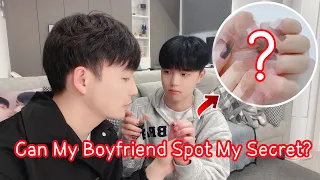 Can My Boyfriend Spot My Secret Nails? **Behind His Back** | 我的男友能發現我的秘密嗎？[Gay Couple Lucas&Kibo BL]