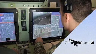 RQ-7B Shadow UAV In Action – Takeoff & Landing, Ground Control Station.