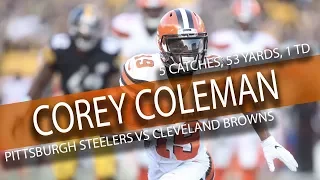 Corey Coleman Highlights vs Steelers // 5 Catches, 53 Yards, 1 TD // 9.10.17