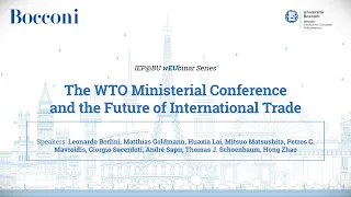 The WTO Ministerial Conference and the Future of International Trade - session 2