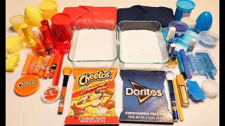 CHEETOS vs DORITOS Slime Mixing Random Into Slime! Satisfying Slime Video